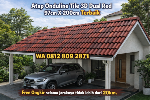 atap onduline,,harga atap onduline per lembar