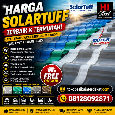 atap solar tuff,harga solar tuff,Solar tuff