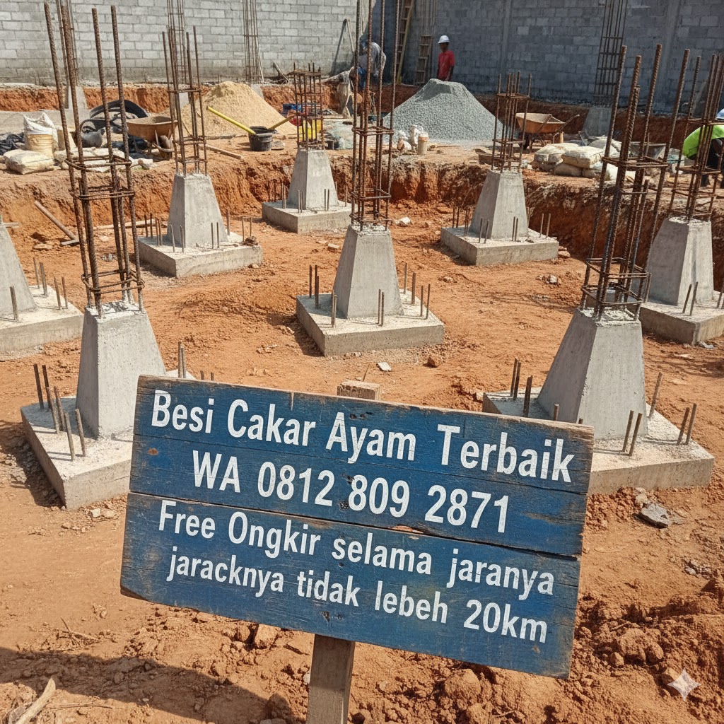 Jual Besi Pondasi Cakar Ayam Terdekat Murah WA 08128092871