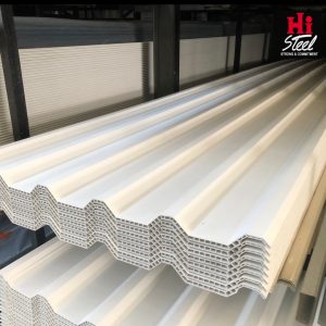 Atap Upvc Hi Roof 10mm X 83cm X 3m – White Doff